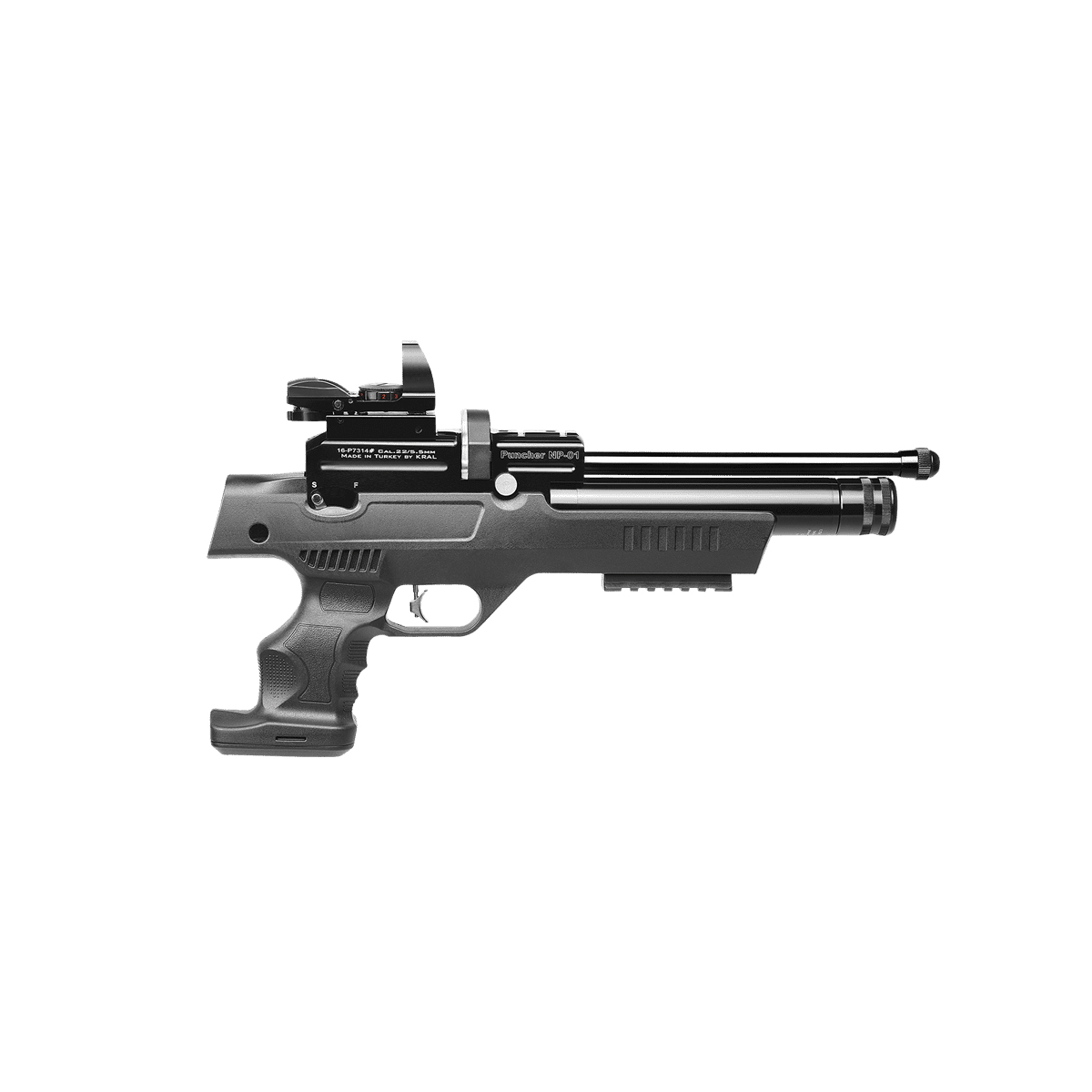 Kral Arms NP-01 5.5mm PCP sintética con culata negra