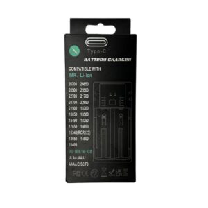 Cargador USB 2 Baterías
Con selector de amperaje de carga.