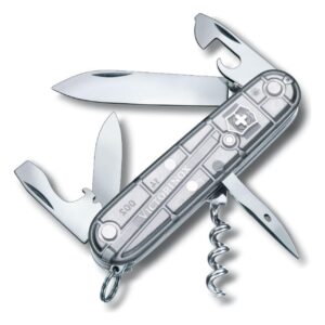 NAVAJA VICTORINOX SPARTAN 91mm - 12 FUNCIONES - COLOR PLATA TRANSPARENTE