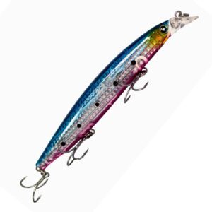 Señuelo Sakana Kosen 125mm 23g modelo Classic Sardine, hundimiento lento, diseño realista ideal para pesca en mar.