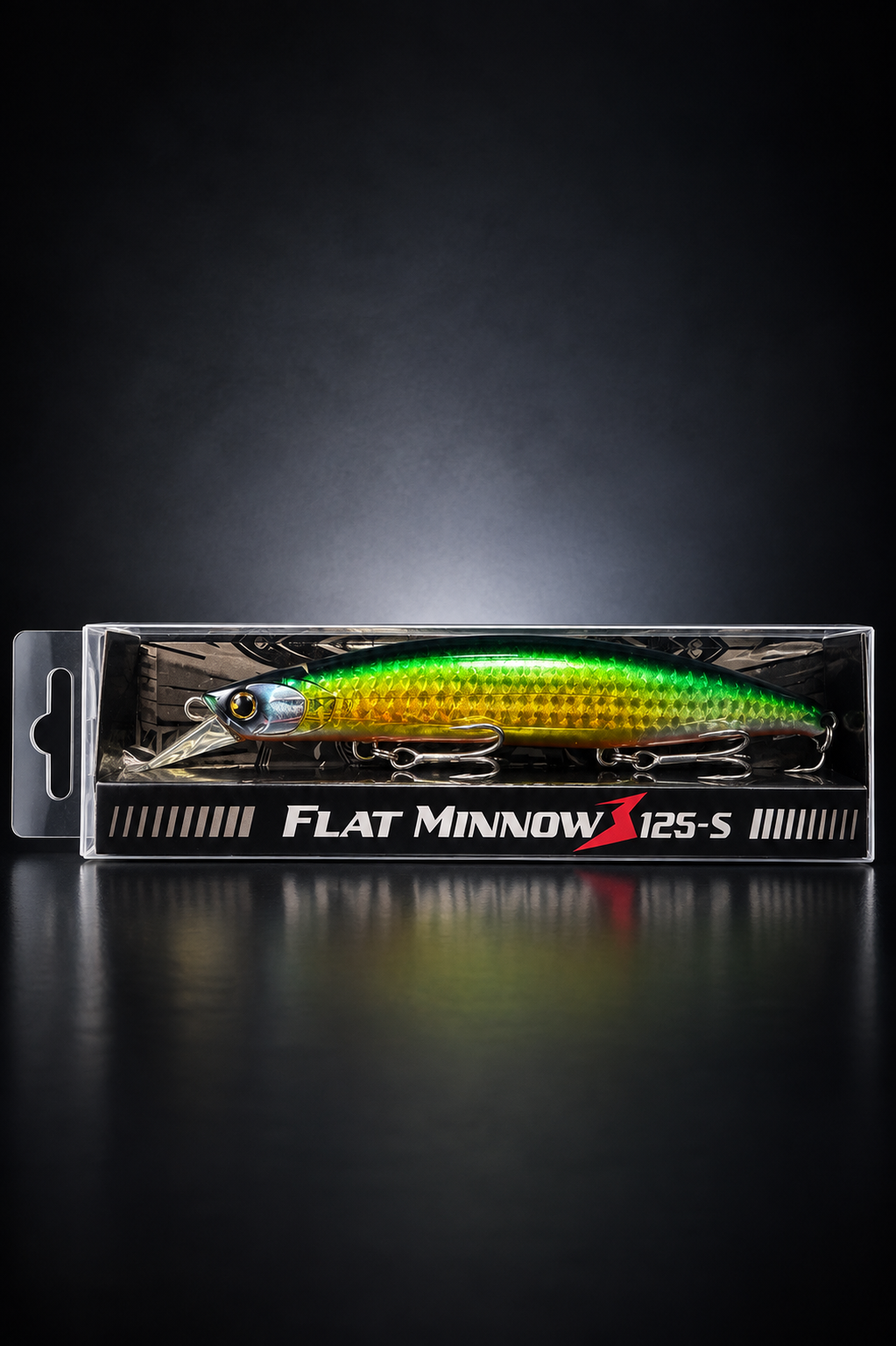 Señuelo Sugoi Flat Minnow 3 125S 25g Green Gold Minnow FM-009 - Imagen 2